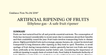 Artificial Ripening of Fruits